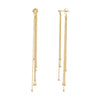 Front and Back Diamond-Cut Bead Earrings