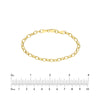 Textured Oval Forzentina Chain Bracelet