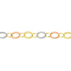 Tri-Colored Textured Link Bracelet