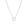 Sterling Silver Heart Eyes Emoji Adjustable Necklace