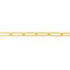 3.80mm Hollow Paper Clip Chain with Pear Lock