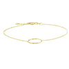 Open Wire Circle Adjustable Bracelet