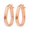 14K Polished U-Shape Hoop Earrings