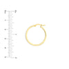 Large Black Enamel Round Hoops