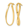 10K Twist Hoop Earrings