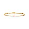 Ruby &amp; 1-1/2tcw Diamond Station Bracelet