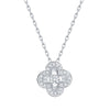 Smiling Rocks 0.35Ct E-F/SI1 Lab Grown Diamond Floral Pendant