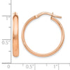10K Rose Gold Polished Hoop Earrings