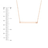 Thin Bar Necklace with 1pt Diamond