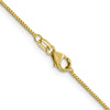 18K 16 inch .9mm Box with Lobster Clasp Chain