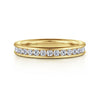 14K Yellow Gold Channel Set Diamond Anniversary Band