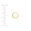 DC and Polished Round Hoop Earrings