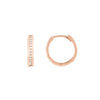 Reversible CZ Hoop Earrings