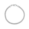 Sterling Silver 4mm Popcorn Chain with Lobster Lock