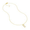 Diamond Gothic 'E' Necklace