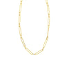 Alternating Length Long Link Chain Necklace