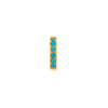 Genuine Turq 10mm Hoop Earrings