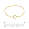 Diamond Circle Station Snake Bracelet