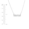Gothic Taurus Nameplate Necklace