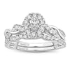 14K 1.00Ct Fancy Cut Bridal Ring