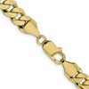 14K 8.75mm Flat Beveled Curb Chain