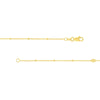Sterling Silver D/C Bead and Mini Bead Long Necklace