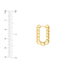 Textured Rectangular Hoops