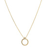Diamond Trinity Door Knocker Necklace