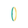 Turquoise Enamel Band Ring