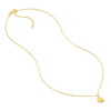 3pt Diamond Paw Print Adj. Necklace