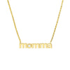 3pt Diamond Lowercase Momma Necklace