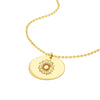 Engravable Disc Pendant Necklace