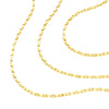 Triple Graduated Box Link Necklace