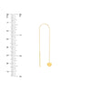 Puffy Heart Threader Earrings