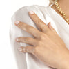 Diamond Center Polished Band Ring