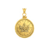 Canadian Maple Leaf 1/2 Oz Diamond Cut Bezel