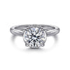 14K White Gold Round Diamond Engagement Ring