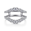 14K White Gold Diamond Ring Enhancer