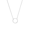 Open Wire Circle Adjustable Necklace