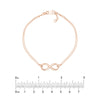 Plated Sterling Silver Infinity Bracelet