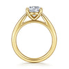 14K Yellow Gold Round Engagement Ring