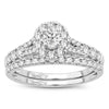 14K 1.00Ct Fancy Cut Bridal Ring