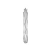25mm High Polished Twist Hoop Earrings