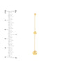 Graduating Bead Drop on Chain Earrings