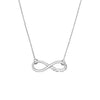 Sterling Silver Infinity Symbol Mom Adjustable Necklace