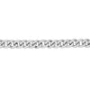 Sterling Silver CZ and Polished Curb Link Bracelet