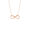 Plated Sterling Silver Infinity Necklace