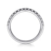 14K White Gold Diamond Wedding Band