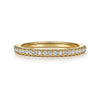 14K Yellow Gold Diamond Wedding Band