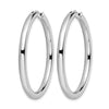 Sterling Silver Rhodium-plated 3.5mm Tube Earrings
